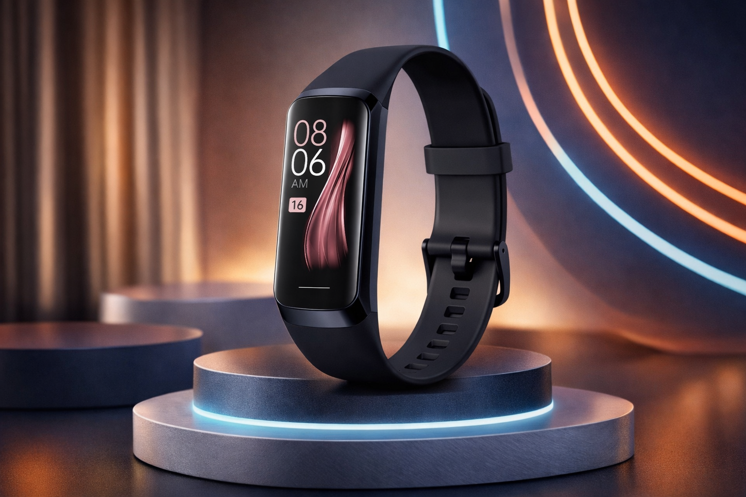 Slim Smart Fitness Tracker Band with Heart Rate, Sleep & Daily Activity Tracking