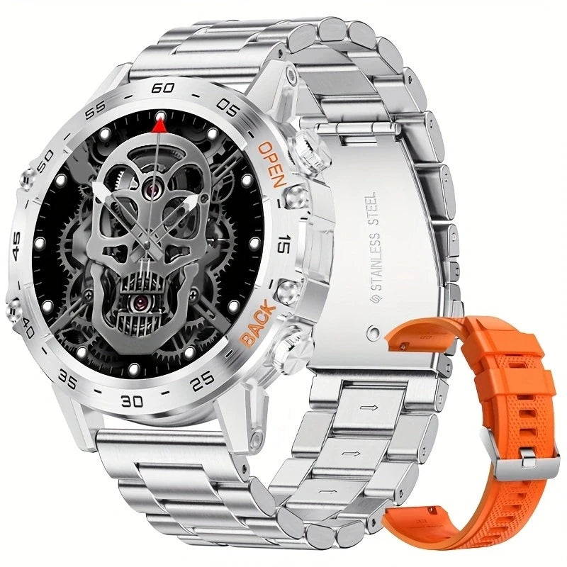 Men’s Fitness Smart Watch with Metal Bracelet & Health Tracking